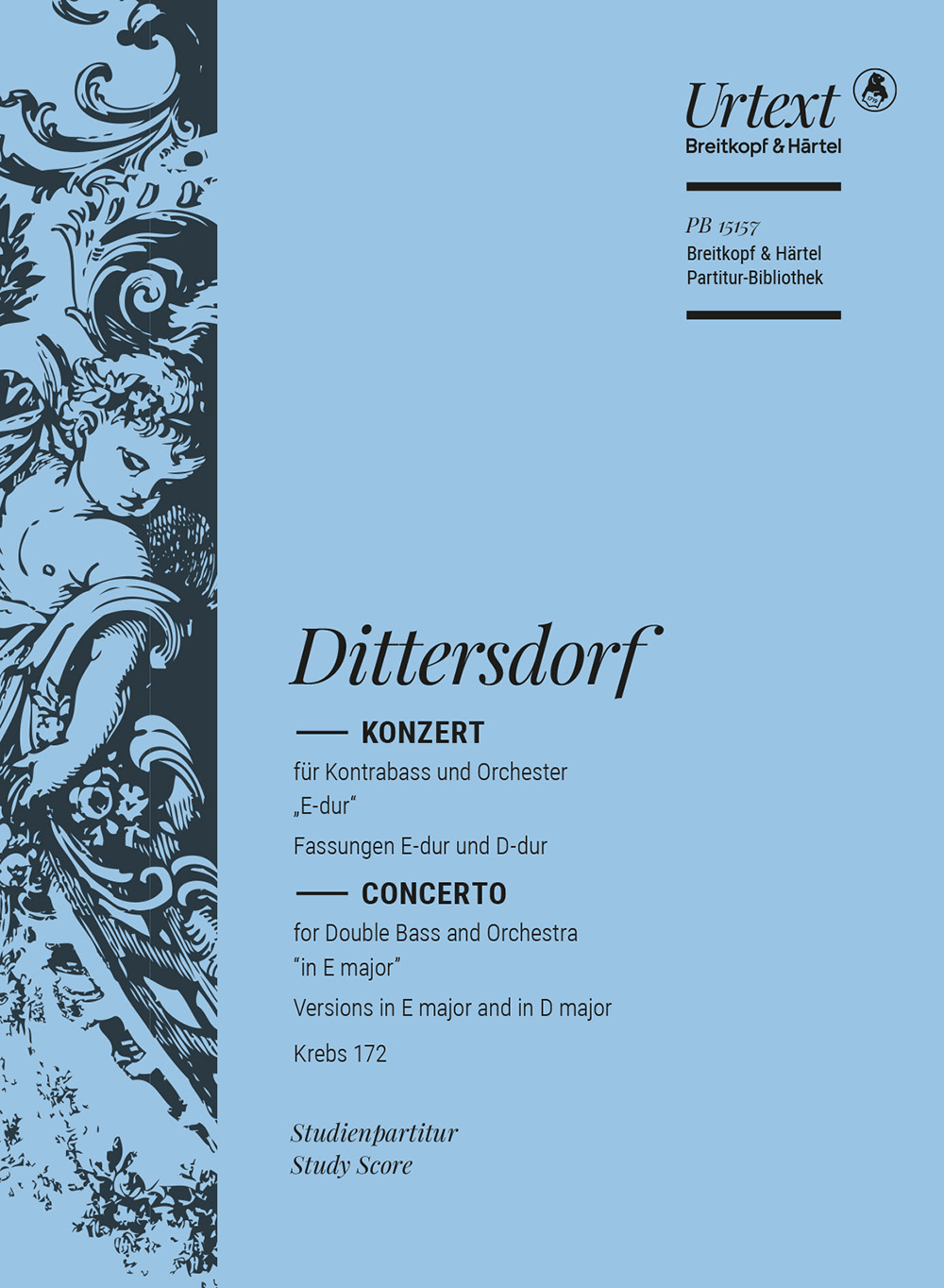 Front Cover Image Kontrabasskonzert „E-dur“ [D-dur] Krebs 172