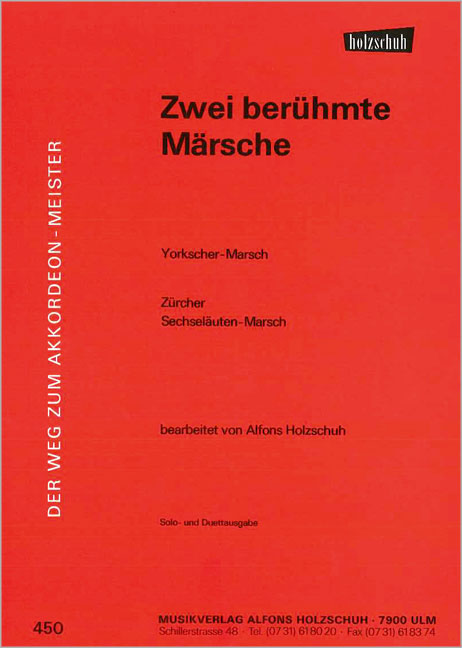 Front Cover Image Yorkscher Marsch / Zuercher Sechseläuten Marsch