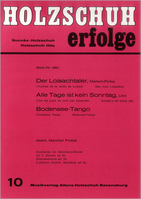 Front Cover Image Holzschuh Erfolge, Band 10
