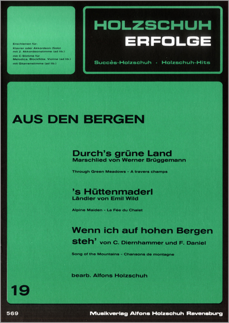Front Cover Image Holzschuh Erfolge, Band 19