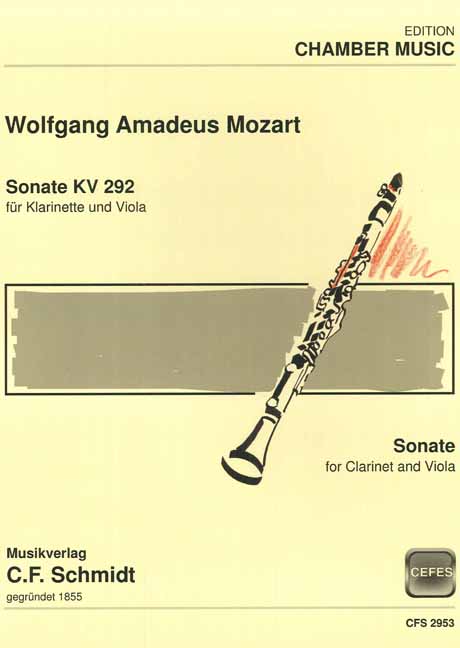 Front Cover Image Sonate KV 292