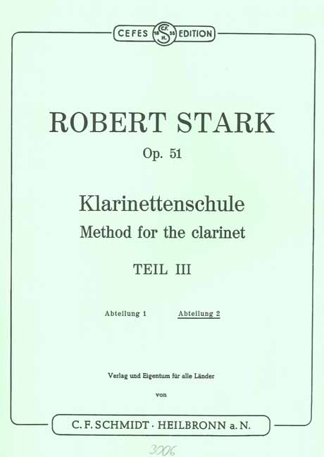 Front Cover Image Klarinettenschule op. 51 - Band 2