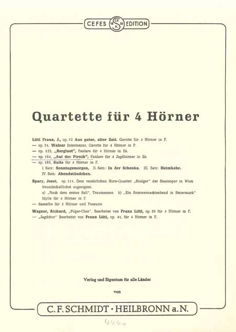 Front Cover Image Auf der Pirsch op. 184