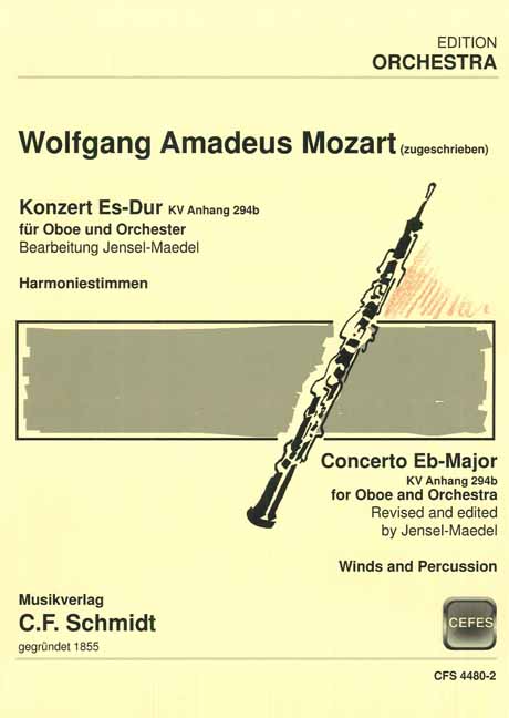 Front Cover Image Konzert für Oboe und Orchester Es-Dur (KV-Anh. 294