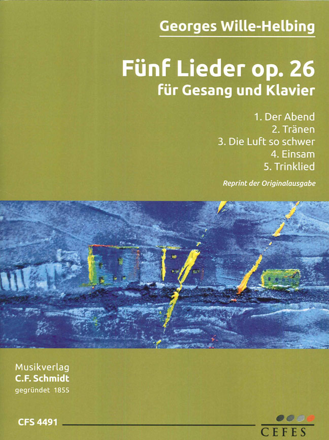 Front Cover Image Fünf Lieder op. 26