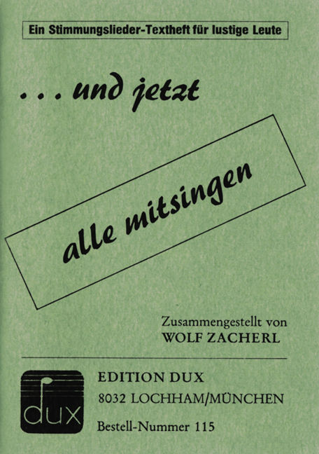 Front Cover Image Und jetzt alle mitsingen 1