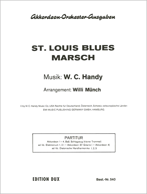 Front Cover Image St. Louis Blues Marsch