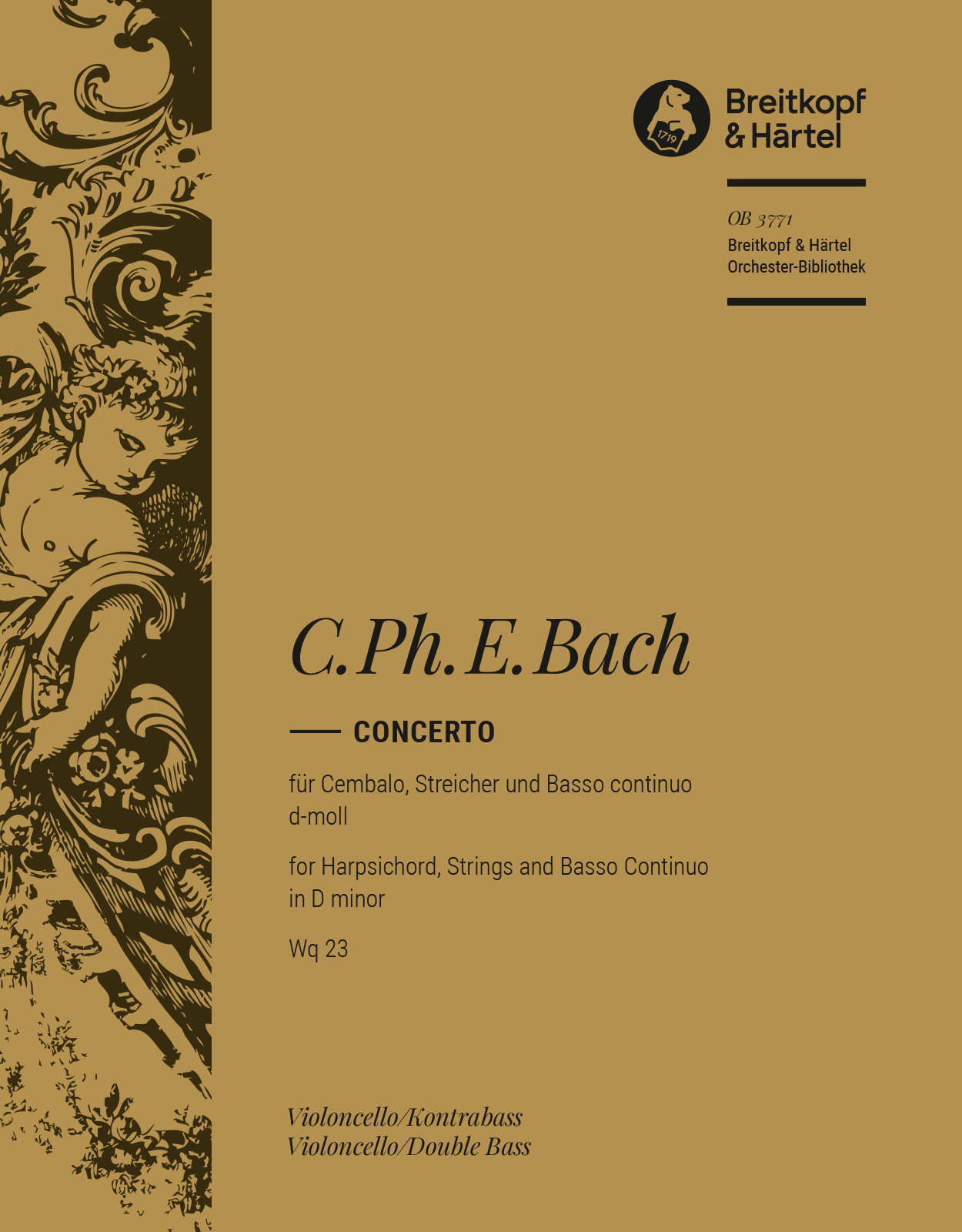 Front Cover Image Cembalokonzert d-moll Wq 23