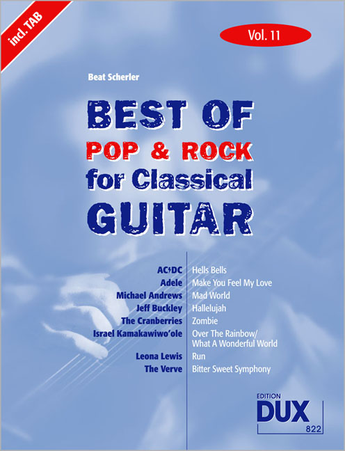 Front Cover Image Best of  Pop & Rock for Classical Guitar Vol. 11