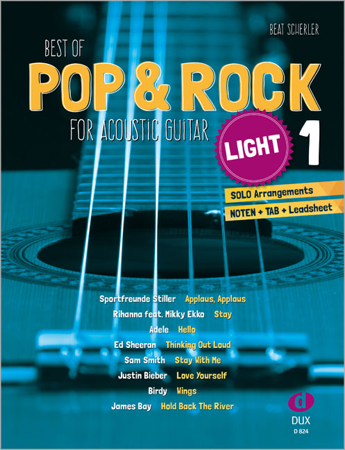 Front Cover Image Best of Pop & Rock for Acoustic Guitar light 1