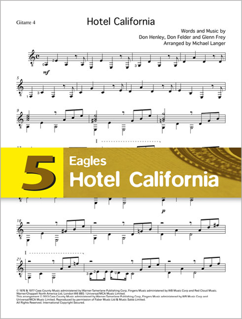 Front Cover Image Hotel California