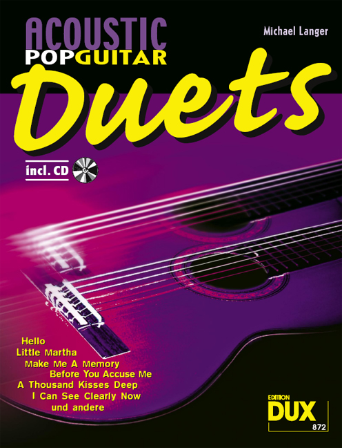 Front Cover Image Acoustic Pop Guitar Duets