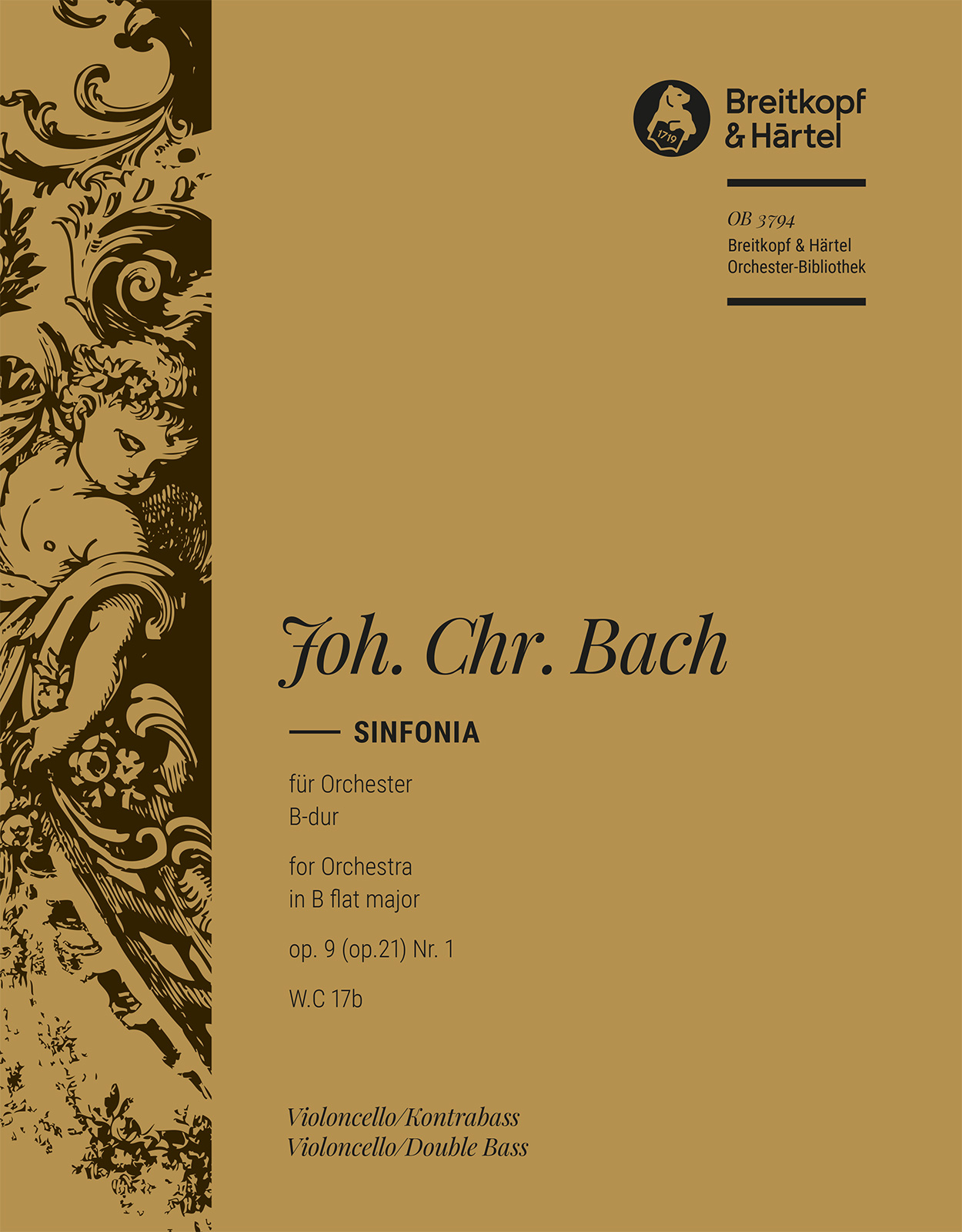 Front Cover Image Sinfonia B-dur op. 9 (op. 21) Nr. 1 W.C 17b