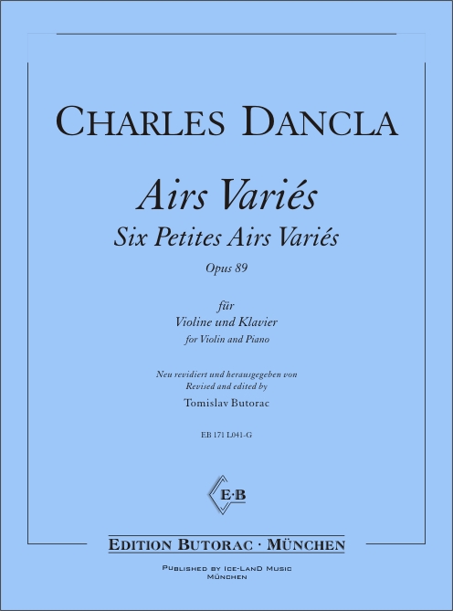 Front Cover Image 6 Petites Airs Variès op. 89