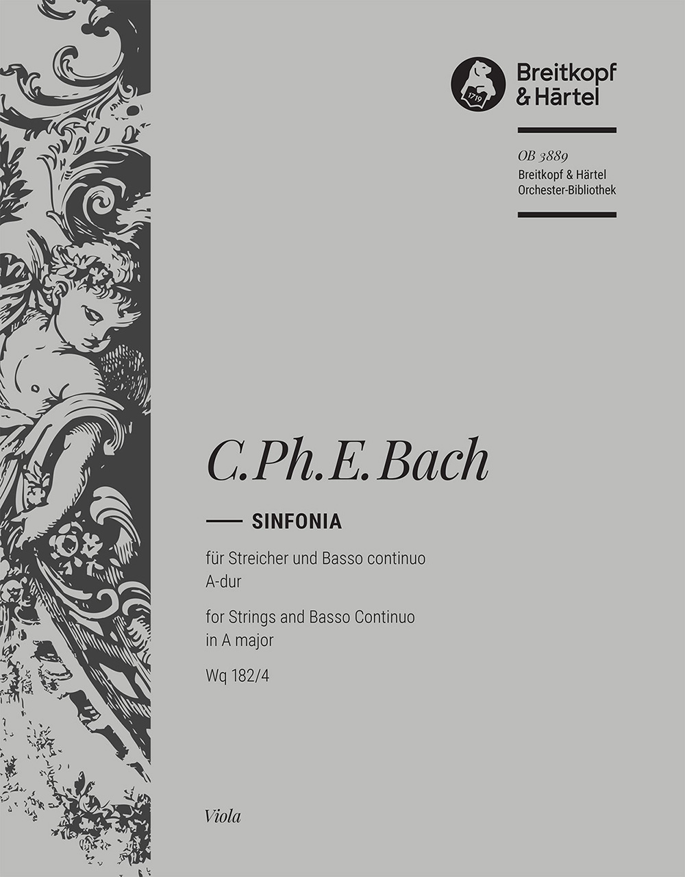 Front Cover Image Sinfonia Nr. 4 A-Dur Wq 182