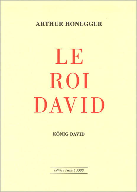 Front Cover Image Le Roi David / König David