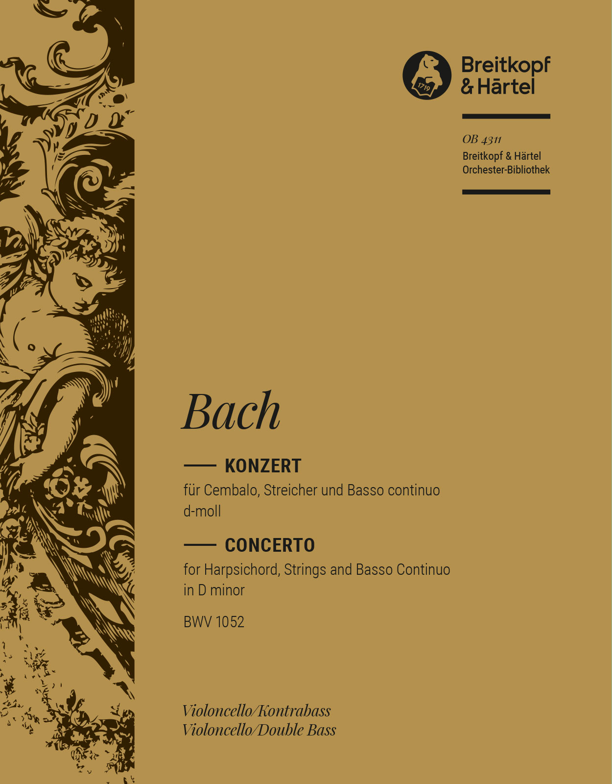 Front Cover Image Cembalokonzert d-moll BWV 1052