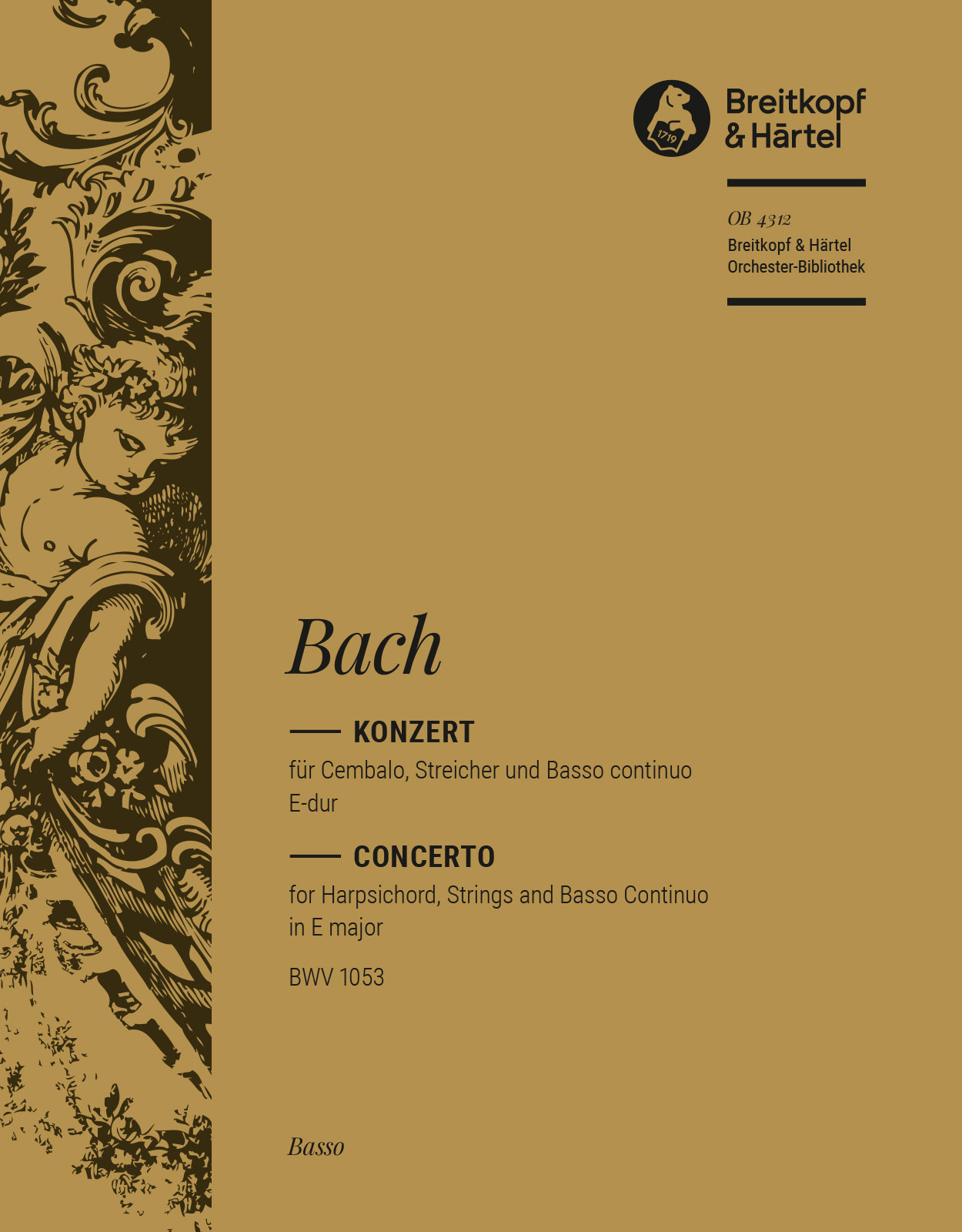 Front Cover Image Cembalokonzert E-dur BWV 1053