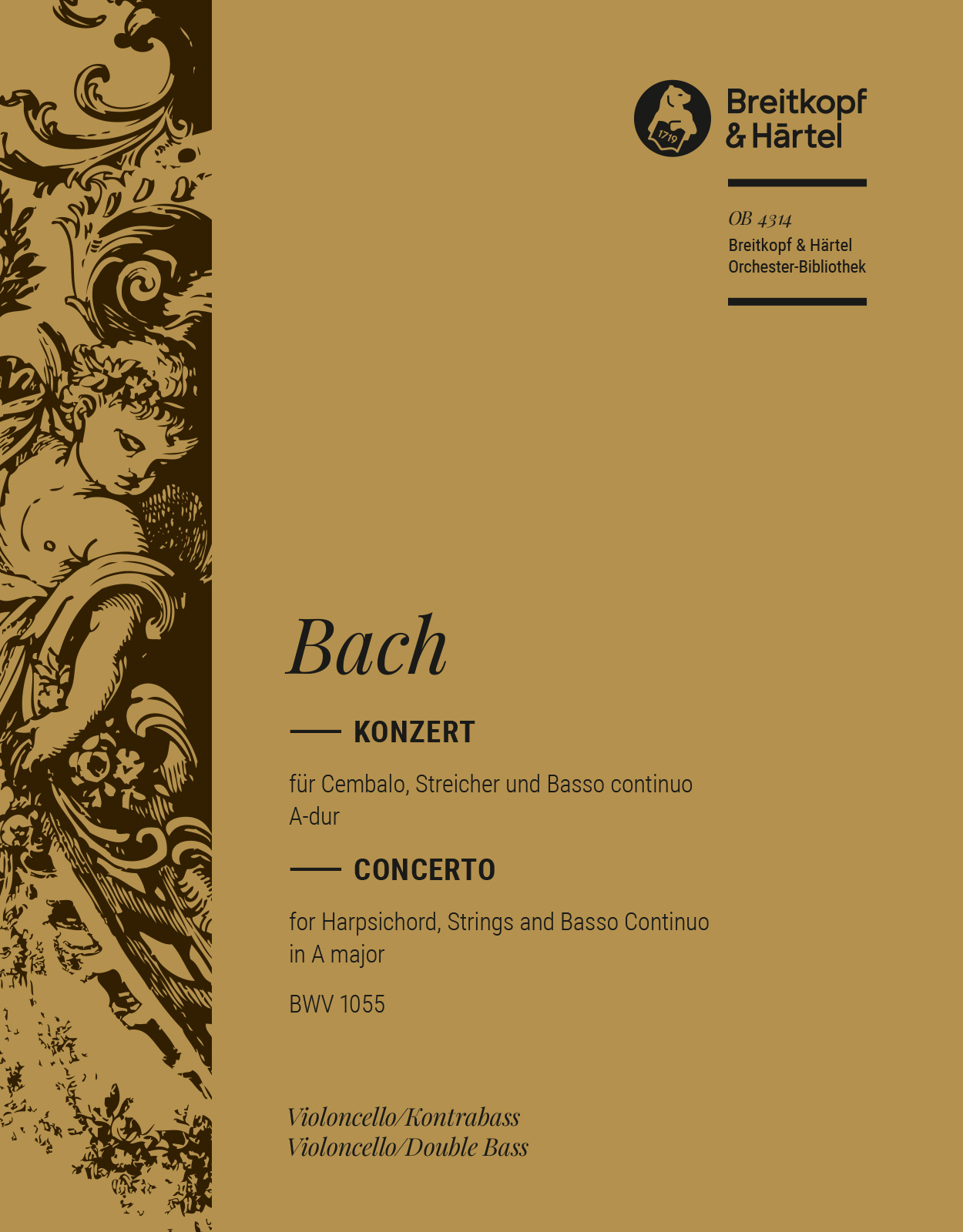 Front Cover Image Cembalokonzert A-dur BWV 1055