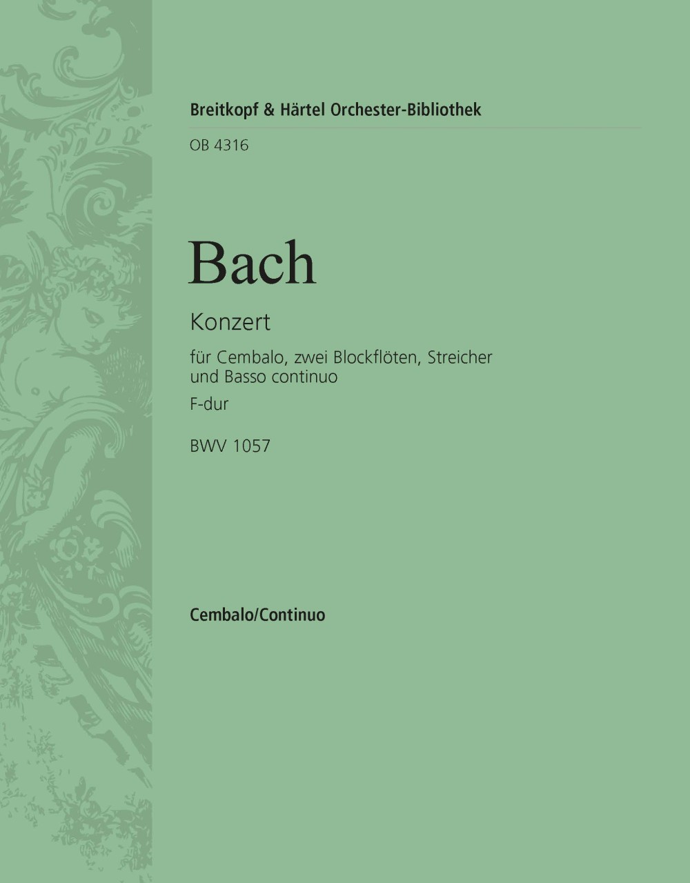 Front Cover Image Cembalokonzert F-dur BWV 1057