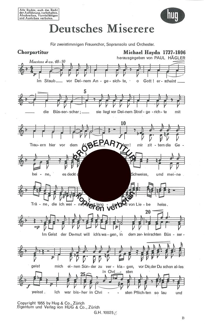 Front Cover Image Deutsches Miserere