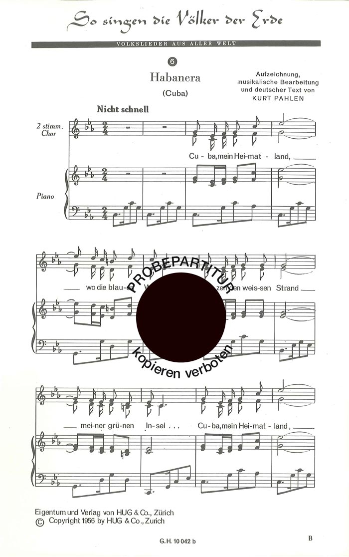 Front Cover Image So singen die Völker der Erde 6