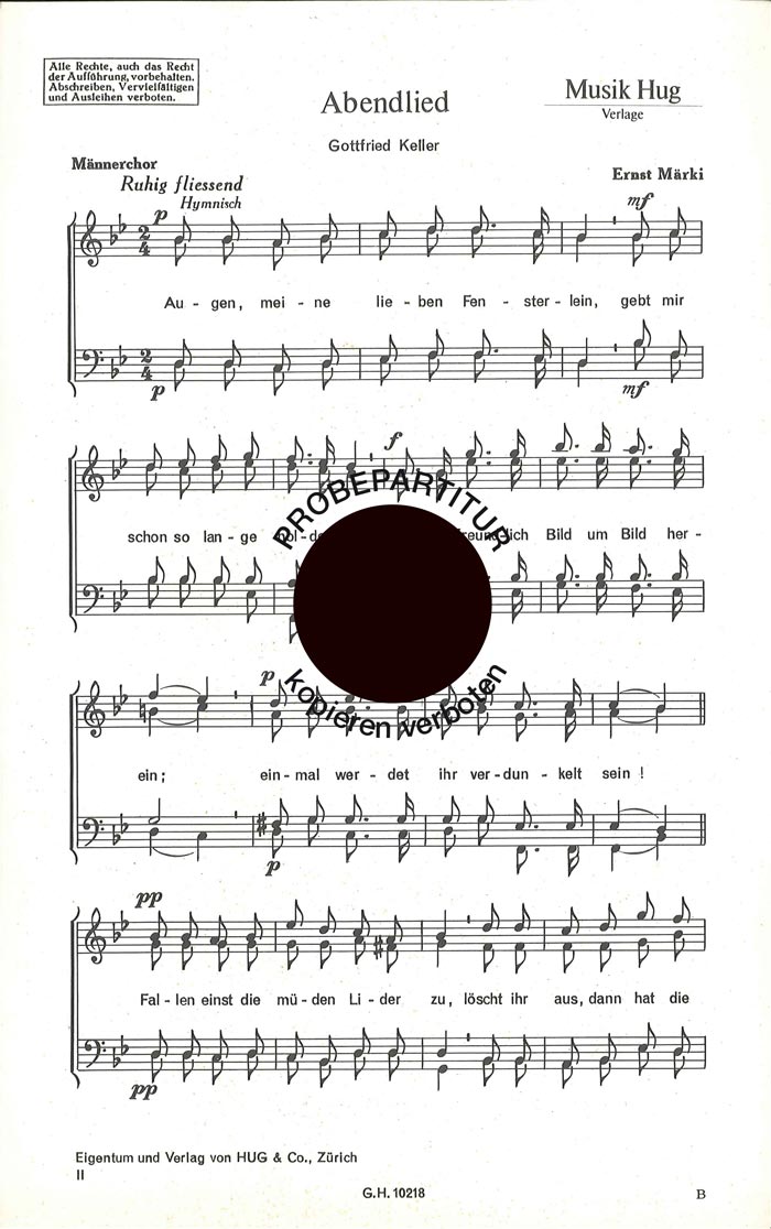 Front Cover Image Abendlied