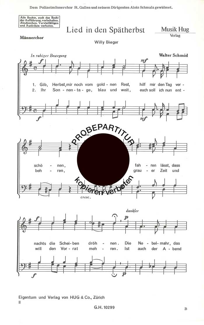 Front Cover Image Lied in den Spätherbst