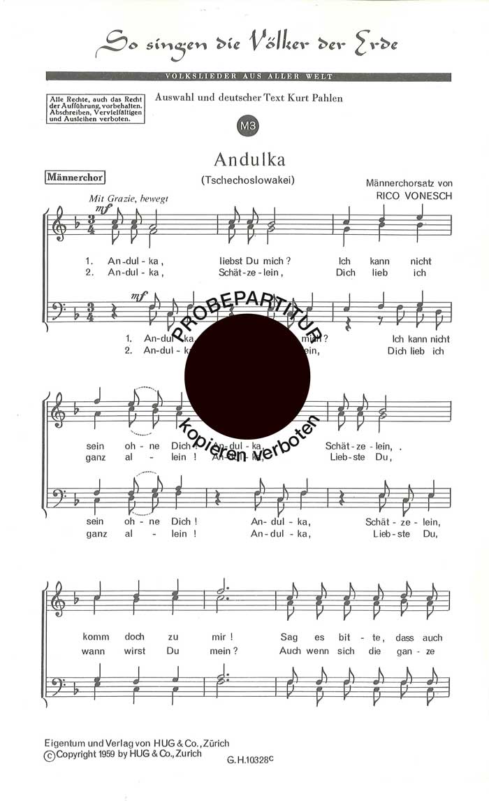 Front Cover Image So singen die Völker der Erde 3