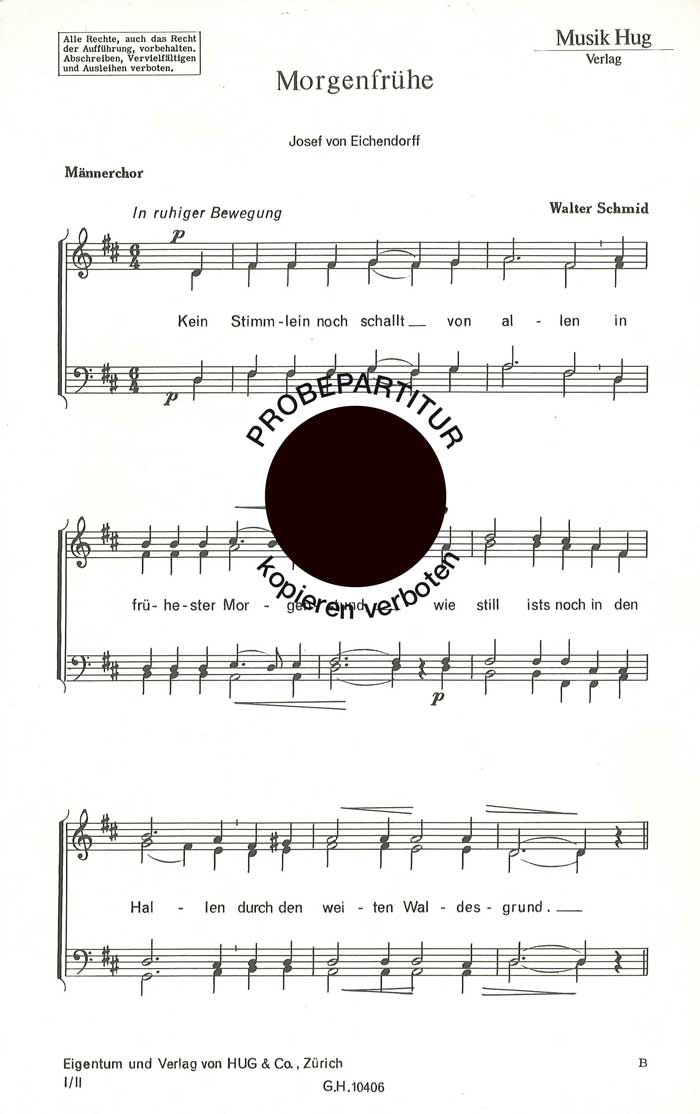 Front Cover Image Morgenfrühe
