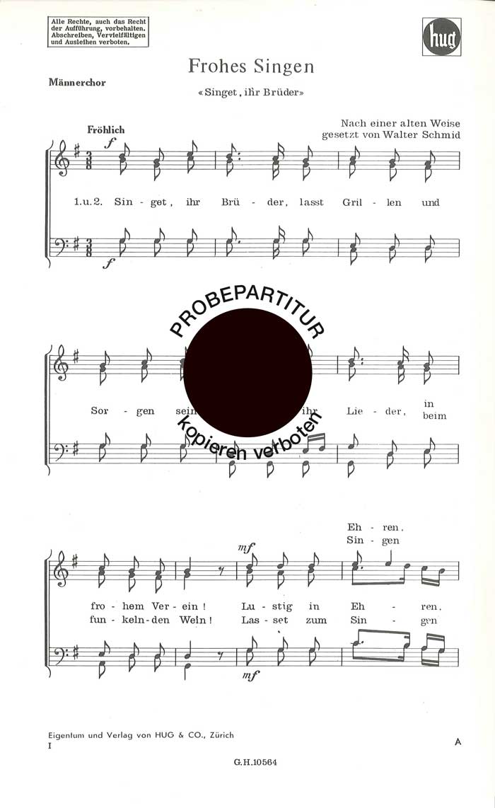 Front Cover Image Frohes Singen