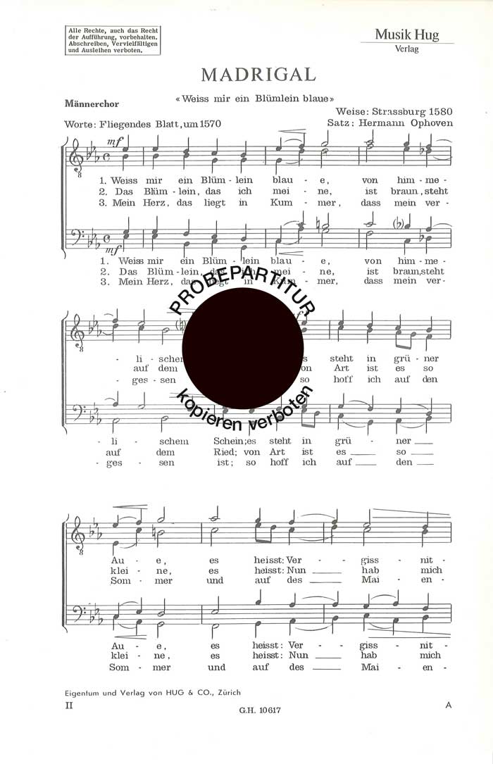 Front Cover Image Madrigal
