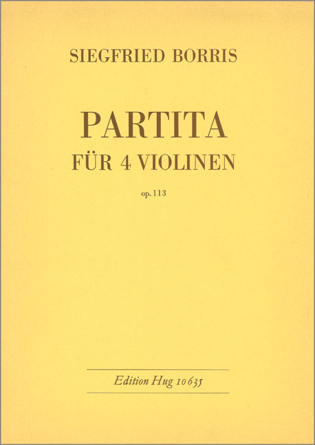 Front Cover Image Partita für 4 Violinen