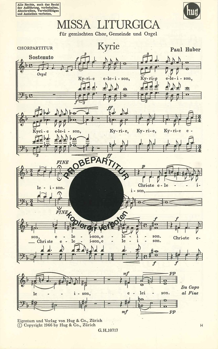 Front Cover Image Missa liturgica