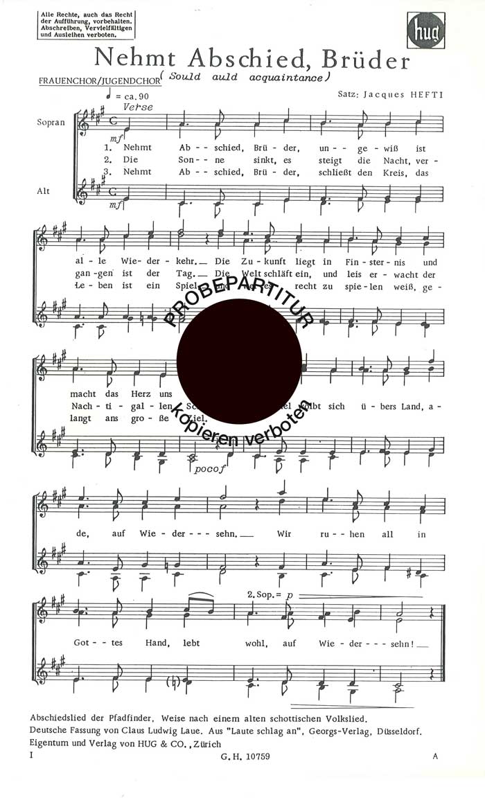 Front Cover Image Nehmt Abschied Brüder