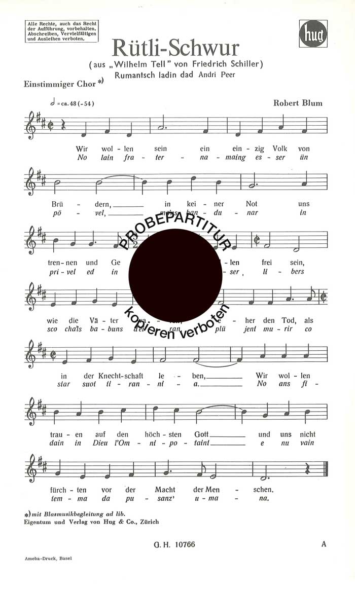 Front Cover Image Rütli-Schwur