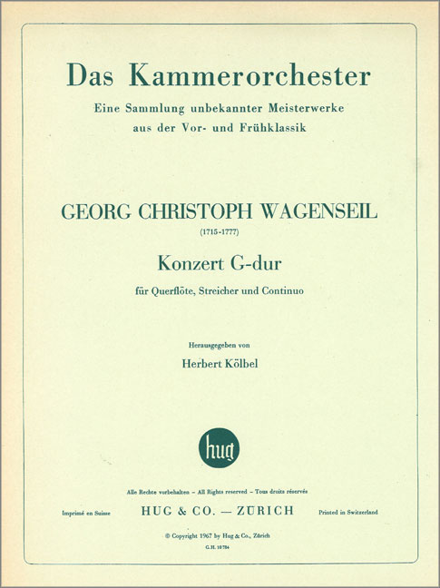 Front Cover Image Konzert G-dur
