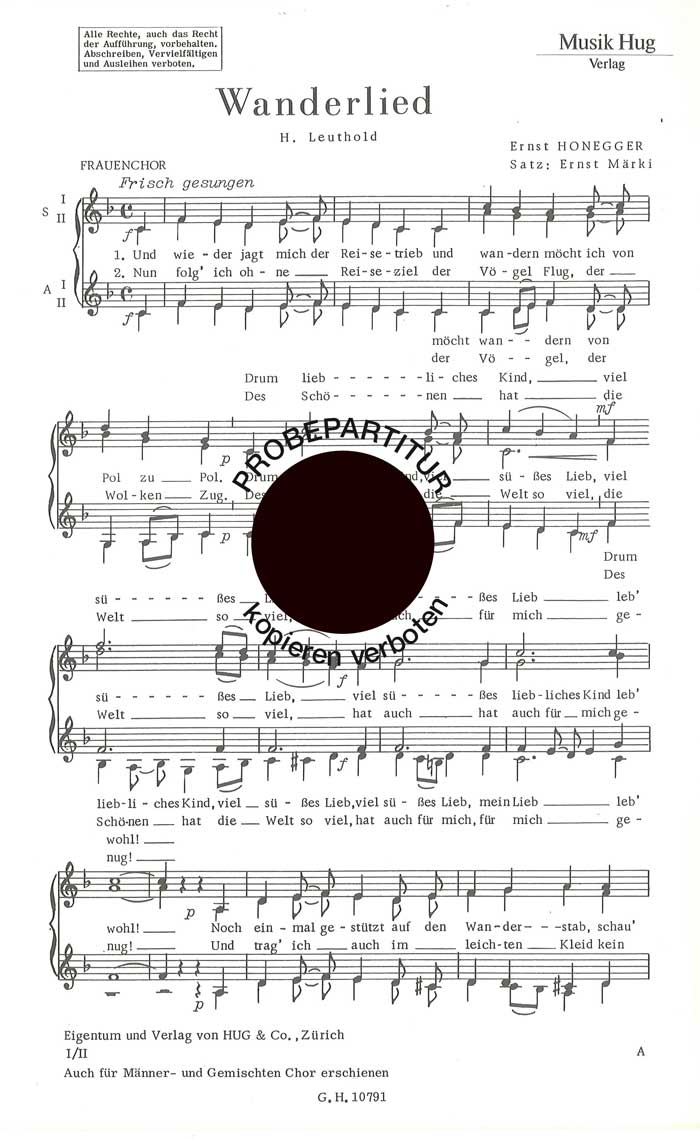 Front Cover Image Wanderlied
