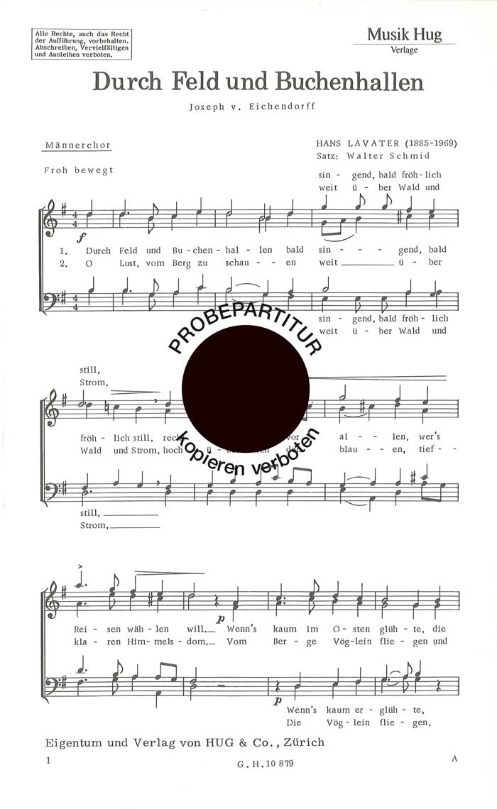 Front Cover Image Durch Feld und Buchenhall