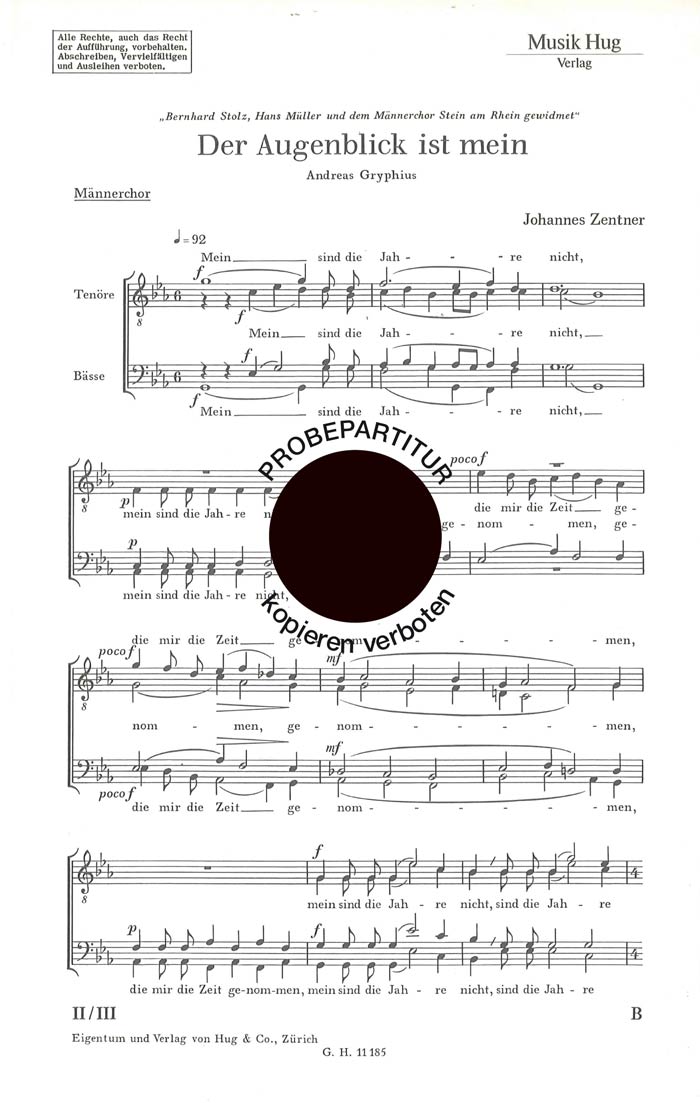 Front Cover Image Augenblick ist mein