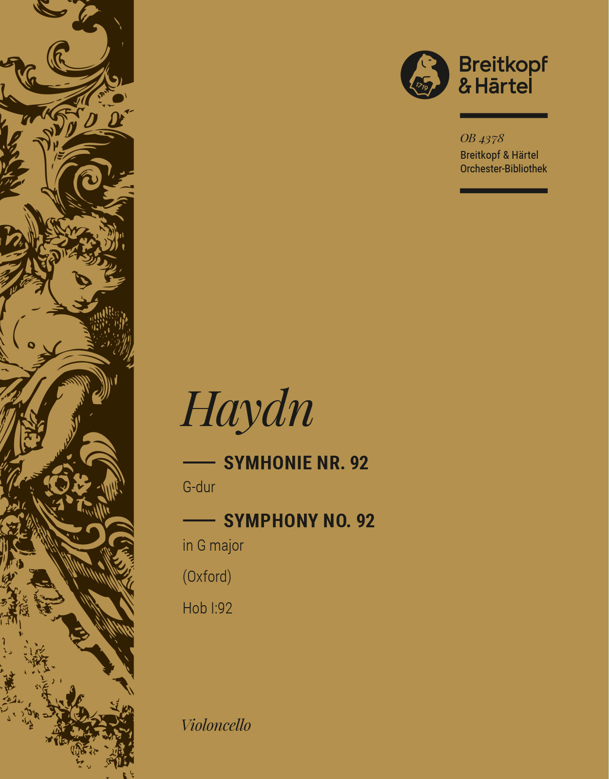 Front Cover Image Sinfonie G-Dur Hob I: 92