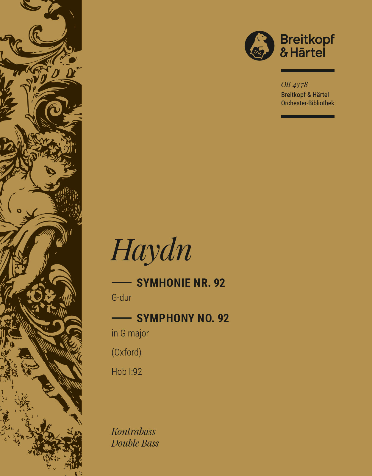 Front Cover Image Sinfonie G-Dur Hob I: 92