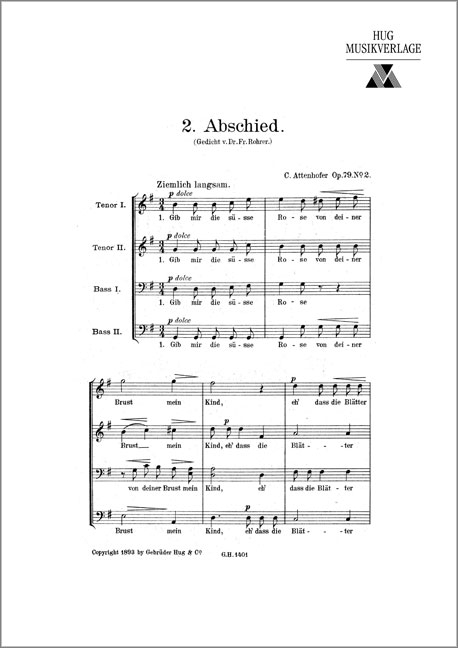 Front Cover Image Abschied