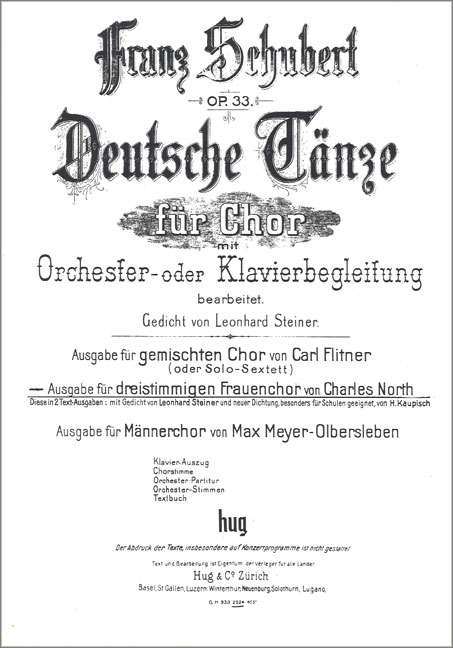 Front Cover Image Deutsche Tänze
