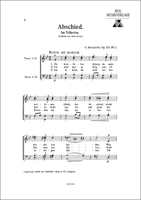 Front Cover Image Abschied