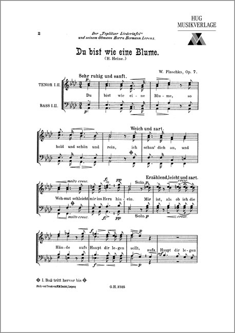Front Cover Image Du bist wie eine Blume