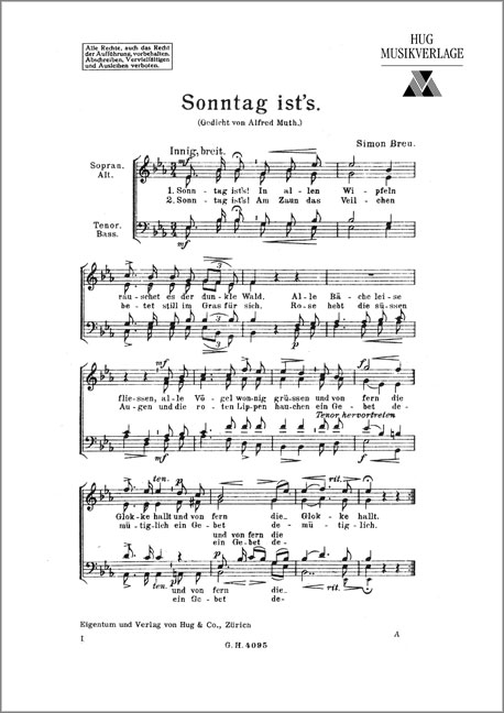 Front Cover Image Sonntag ist's