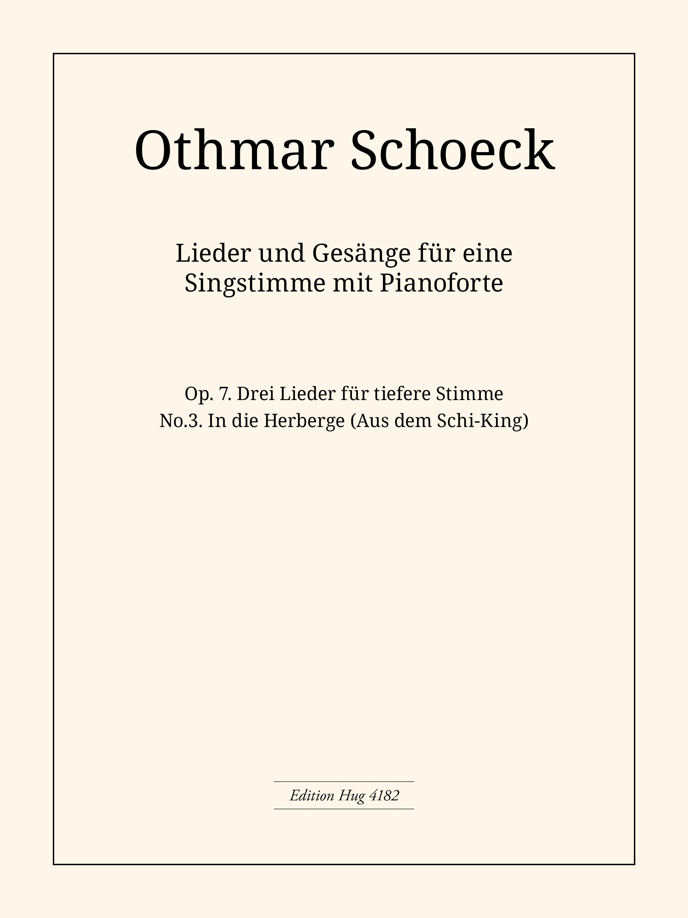 Front Cover Image In der Herberge