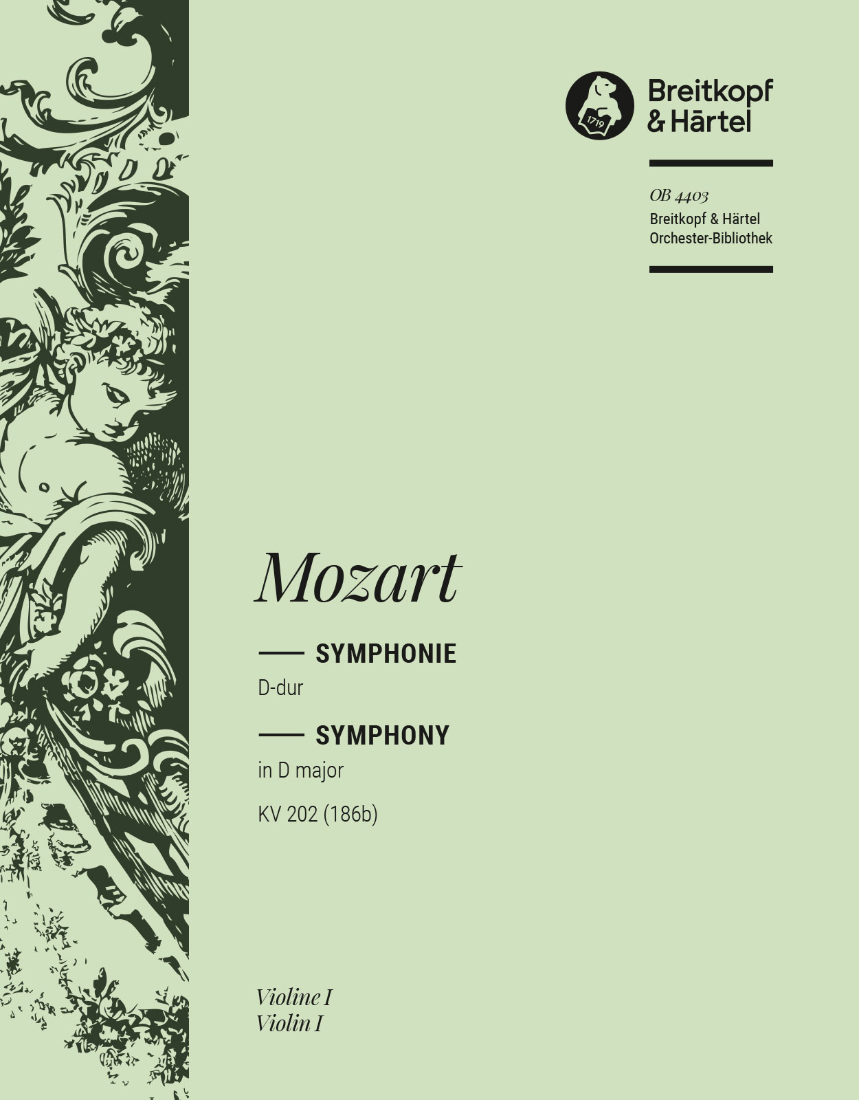 Front Cover Image Sinfonie D-Dur KV 202