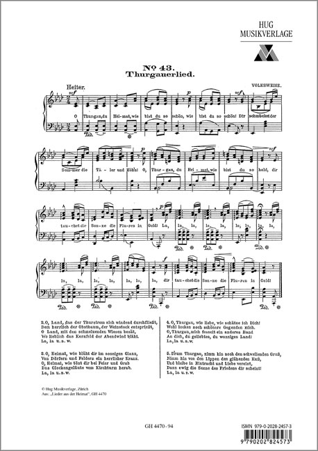 Front Cover Image Thurgauer Lied